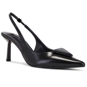Tony Bianco Bertie Slingback Pump in Black Hi Shine EUC Size 7